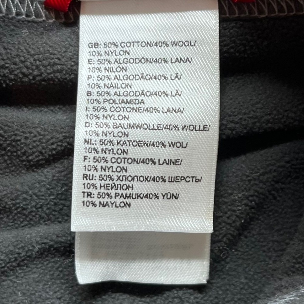 The North Face Quarter Zip Sweater Mens XL Gray Cotton Wool Blend Fleece Collar - Picture 3 of 11